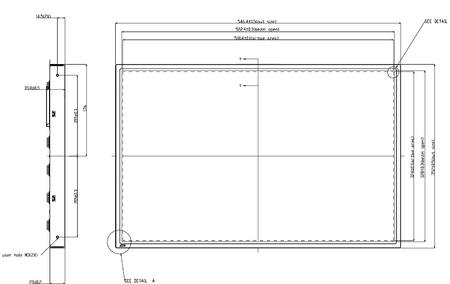 M240UW01 V1, AU OPTRONICS, 24.0� WUXGA Color TFT-LCD, WUXGA (192